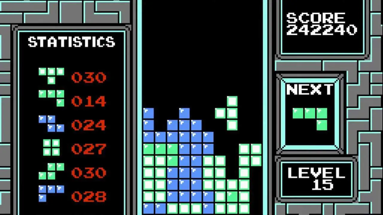 NES Tetris Level 15