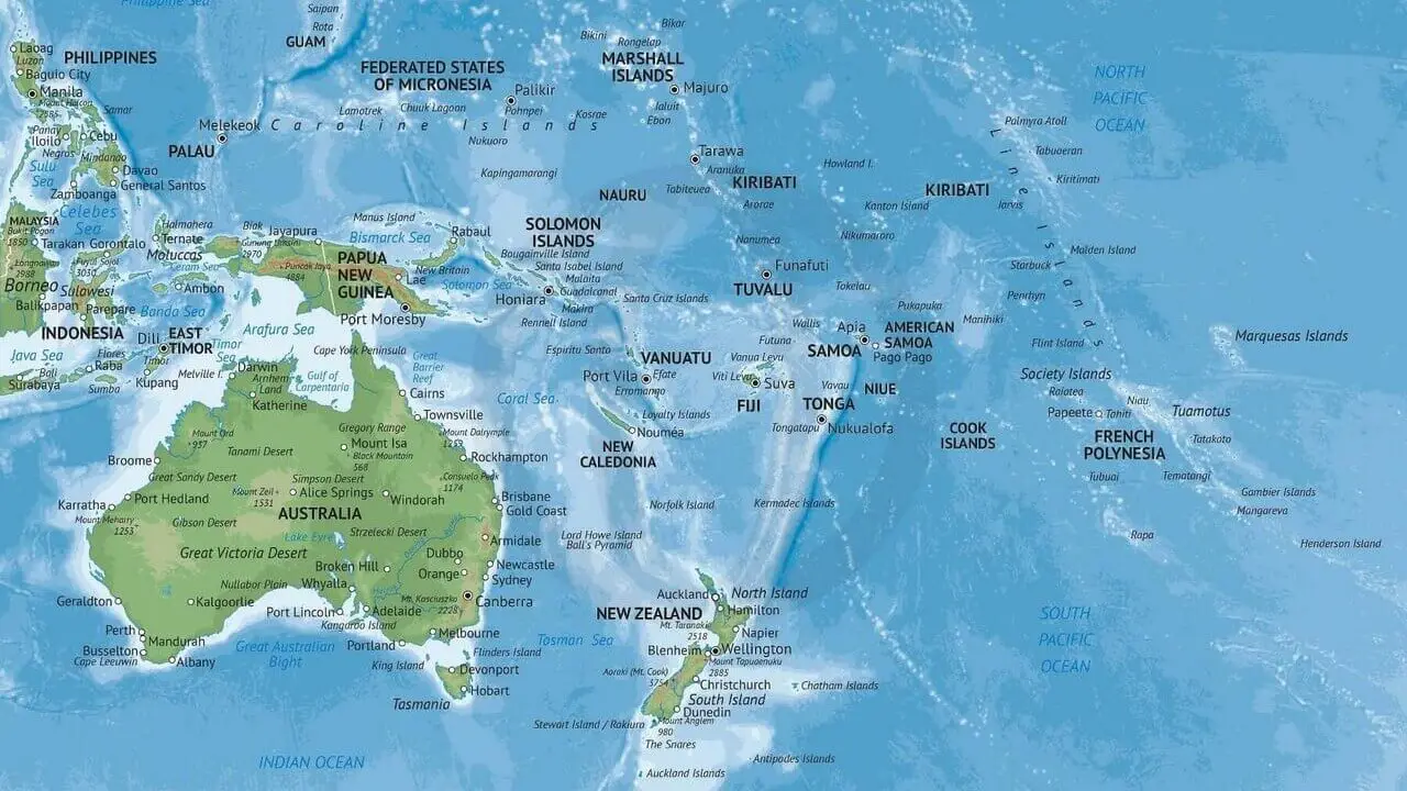 List of Countries in Oceania - ListFist.com