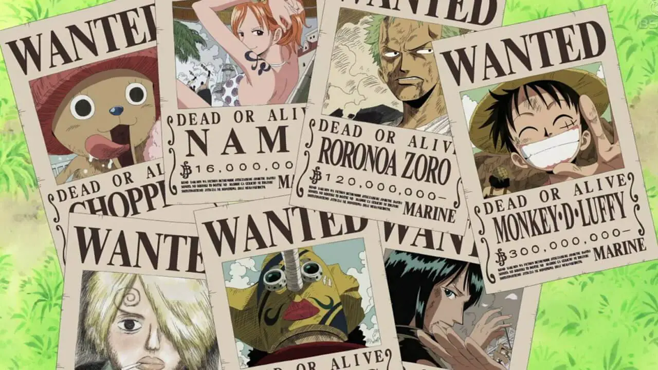 One Piece Character Bounties